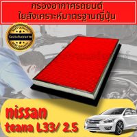 กรองอากาศ กรองเครื่อง กรองอากาศเครื่อง นิสสัน เทียน่า Nissan Teana L33 เครื่อง2.5 ปี2013-2021