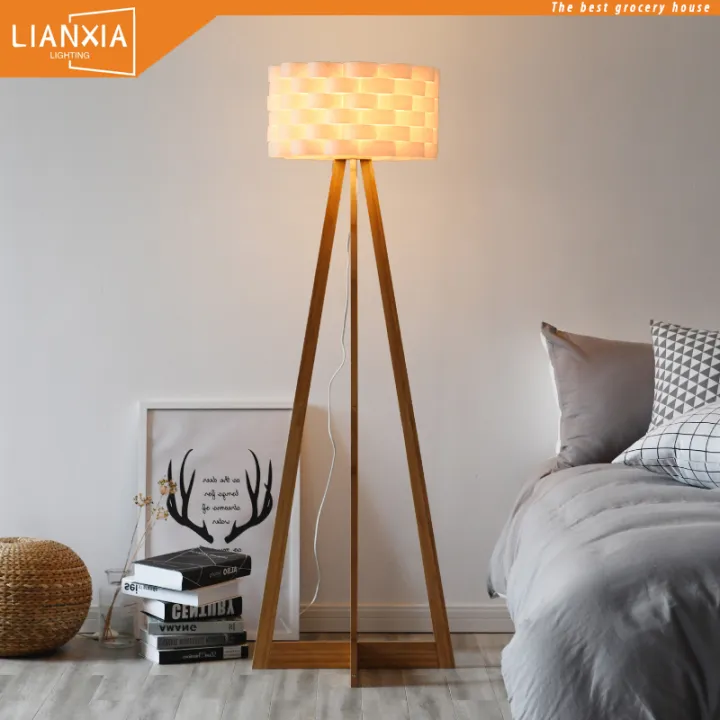 Lianxia Floor Lamp Wood, Best Size Lamp Shade For Floor