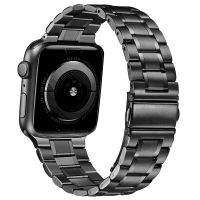 สายนาฬิกา5 4 44มม. ซีรีส์3/2/1 42มม. สายสแตนเลสสตีลเชื่อมรุ่นอัพเกรด Iwatch 38มม. 40มม.