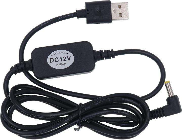 [Hot K] USB 5V to DC 12V 4mm x 1.7mm Power Cable, Compatible with Dot Devices, USB Voltage Step