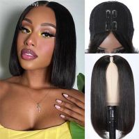 Straight Short Bob Wigs V Part Wig Human Hair No Leave Out Glueless Straight Wigs Full Machine Made Short Bob Wigs For Women [ Hot sell ] ea1voy