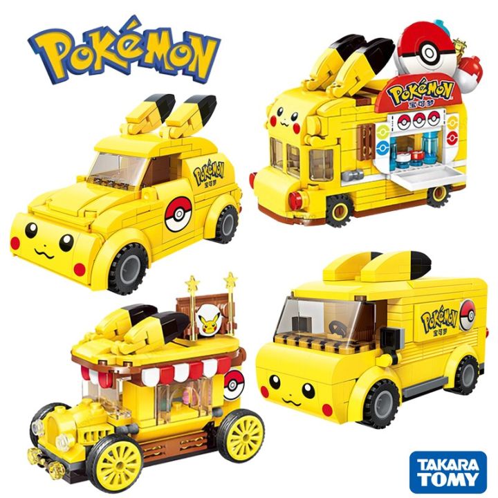 pokemon-pikachu-ใหม่เครื่องจำหน่ายมินิยอดนิยมบล็อกตัวต่อเมืองอาหารเครื่องดื่มของเล่นเด็ก-diy-ชุดกล่อง