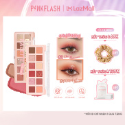 PINKFLASH PinkDessert Bảng phấn mắt 12 màu Sắc tố cao Bột mịn và mịn Không