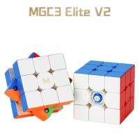 ลูกบาศก์ความเร็วแม่เหล็กมหัศจรรย์ MGC 3 Elite V2 M,Fidget Toys แบบมืออาชีพไม่มีสติ๊กเกอร์ MGC3ยอดของขวัญสำหรับเด็กจิ๊กซอว์ลูกบาศก์ของรูบิก V2M