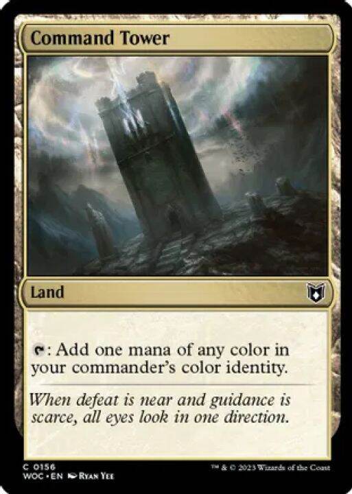 MTG WOC : Command Tower - Pack Fresh Commander: Wilds of Eldraine Magic ...