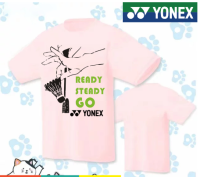 Yonex เสื้อผ้าลายกีฬาปิงปองสำหรับผู้ชายและผู้หญิงแห้งเร็วชุดออกกำลังกายดูดซับเหงื่อระบายอากาศได้ดีชุดออกกำลังกายฤดูร้อน2023