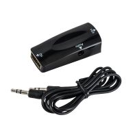 ☇☼ HD 1080P HDMI-compatible Female to VGA Adapter 3.5mm Jack Audio Video HD2VGA Converter For PC Laptop TV Box Computer Display