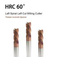 4 เครื่องตัดขลุ่ย 2 4 6 8 10 12 มม. ซ้ายมือลงเครื่องตัดคาร์ไบด์เกลียว End Mill สําหรับสแตนเลส CNC Router Bit ทังสเตนเหล็ก