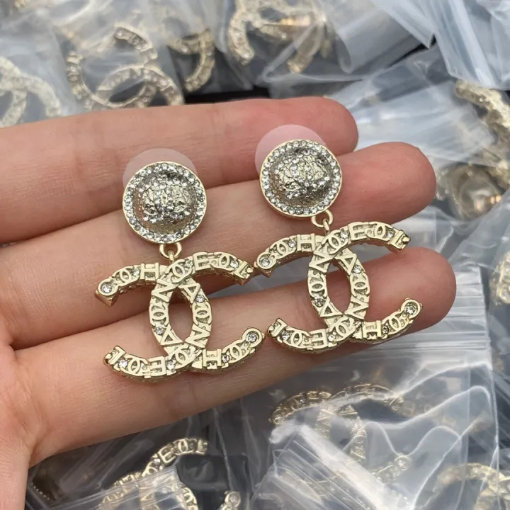With Gift Box】New Letter Earrings Stud Earrings for Women High