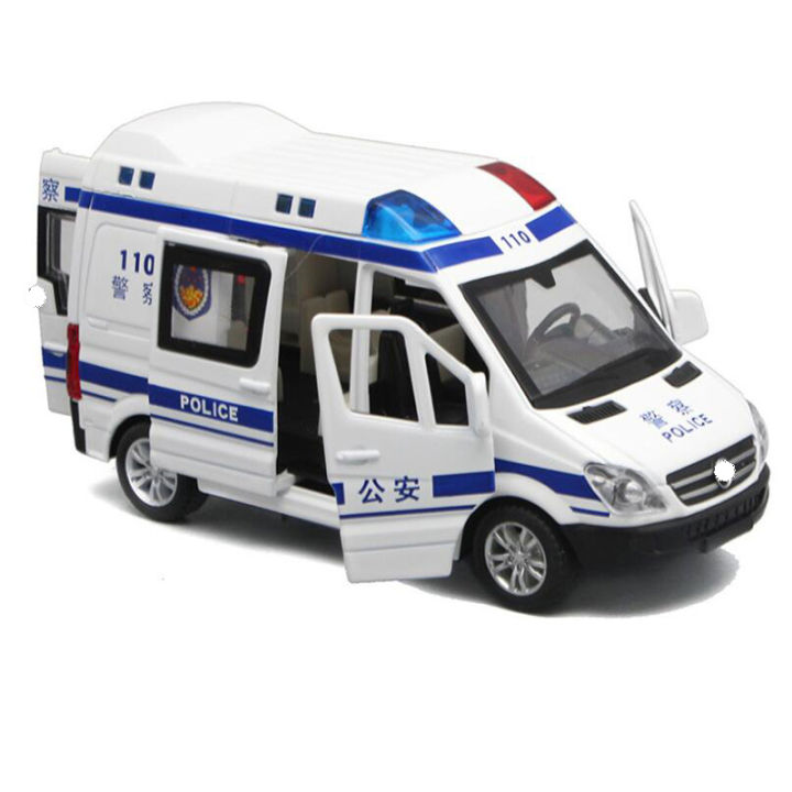 ใหม่1-32โรงพยาบาลกู้ภัยรถพยาบาลตำรวจโลหะรถยนต์รุ่นดึงกลับเสียงและแสงล้อแม็ก-d-iecast-รถของเล่นสำหรับเด็กของขวัญเด็กชาย