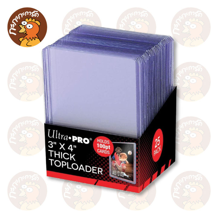 ultra-pro-3-x-4-clear-toploader-แพ็คละ-25-ชิ้น-กรอบแข็ง-ใส่การ์ด-ขนาด-standard