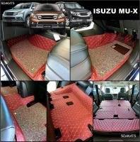 พรมปูพื้นรถยนต์ ISUZU MU-X รุ่น6D VIP PLUS+เสริมใยดักฝุ่น สีไวน์แดง เต็มคัน