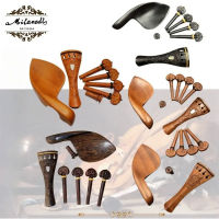 44ขนาดเต็มอุปกรณ์ไวโอลินแกะสลัก Fiddle อะไหล่ชุด Tailpiece Pegs Chinrest Endpin Pearl Shells แทรก Snakewood