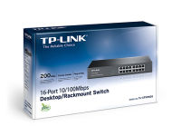 SWITCH HUB (สวิตซ์) TP-LINK 16 PORT (TL-SF1016DS) Rack13" - รับประกันตลอดการใช้งาน