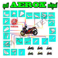 แฟริ่งเแท้AEROX เลือกตามชิ้น รับทราบสีเดิมทางแชท ชุดสีเดิมaerox เปลือกรถเดิมแท้aerox เลือกตามชิ้นส่งสีมาทางแชท ชิ้นส่วนรถเดิมAerox มีสีเดิมทุ