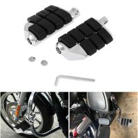 2Pcs Motorcycle Footrests Chrome Foot Pegs Motorbike Foot Rests (left &amp; right) Pedals