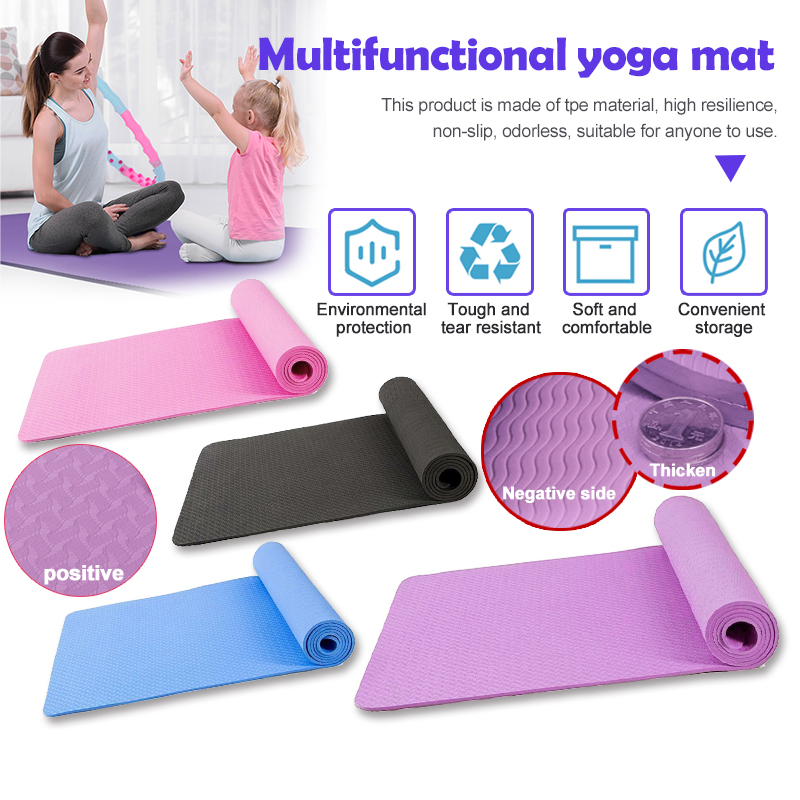 6mm EVA Yoga Mat Non-slip Yoga Mat Health Lose Weight Exercise Pad Yoga Mat 