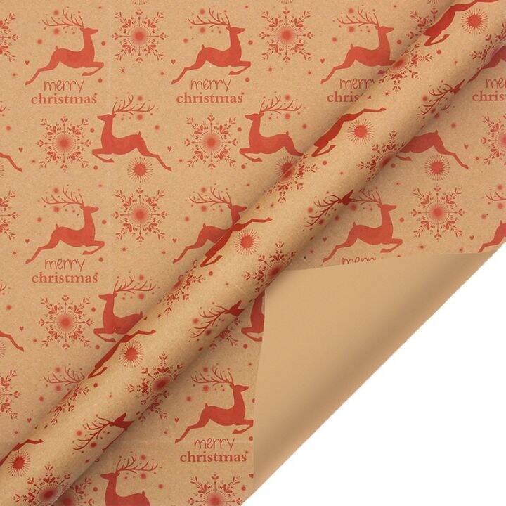 kraft-other-classic-gift-wrapping-santa-paper-single-sided-wrapping-christmas