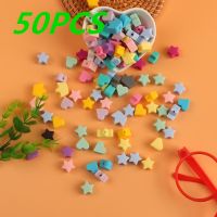 【YF】♂  Kovict 50Pcs Star/Heart/Crown Silicone Beads Food Grade Pacifier Chain Accessories for Pens Keychain Making