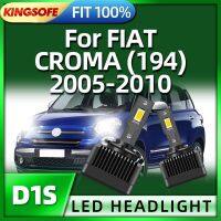 KINGSOFE 45000LM D1S LED Headlights 6000K Auto Bulbs 1:1 Xenon HID Car Lamp For FIAT CROMA (194) 2005 2006 2007 2008 2009 2010 Bulbs  LEDs  HIDs