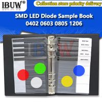 600PCS 1200PCS SMD LED Diode Sample Book 0402 0603 0805 1206 สีแดงสีเหลืองสีน้ําเงินสีเขียวสีขาวลูกปัดโคมไฟเปล่งแสง 20Values