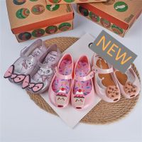 fyjhSummer Girls Mini Melissa Flat Princess Sandals Fashion Cake Cookie Cartoon Baby Shoes Kids Shoes Party Sandals E618