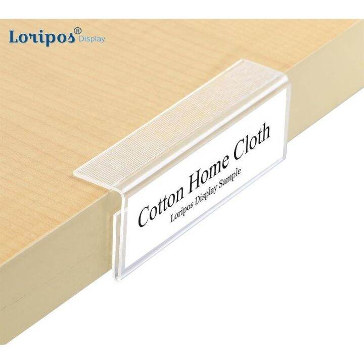 Acrylic Label Frame l Sign Holder Shelf Edge Price Talker Shelf Storage