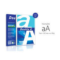 กระดาษถ่าย Double A Pack 100 แผ่น A4 หนา 80 แกรม