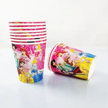 Disney Princess Straw Lid Ariel Straw Topper Cinderella Tumbler Decoration  Aurora Party Gift Loot Bag Belle Snow White Jasmine 