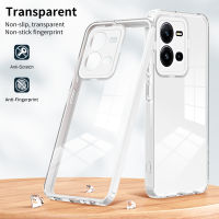 Vivo V25 / V25e Case ,Transparent Hybrid Impact Defender Hard PC Bumper and Soft TPU Shell with Detachable Camera Protection Case for Vivo V25 / V25e