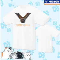 Victor เสื้อแบดมินตันแขนสั้นสำหรับทั้งหญิงและชายเสื้อกีฬาเสื้อเจอร์ซีย์ชุดทีมแข่งขันเทนนิสชุดแข่งแห้งเร็ว/ฤดูร้อน