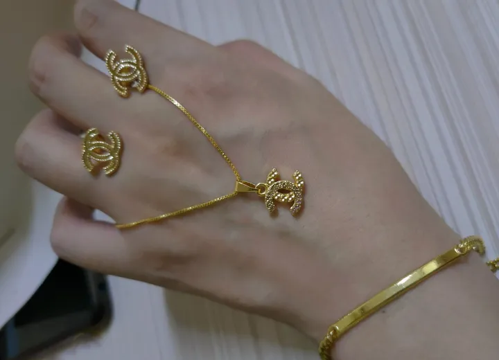 24k gold plated Bangkok gold 3in1 666 Send the box Lazada PH