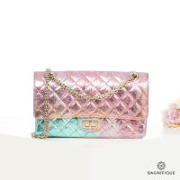 CHANEL REISSUE 9.5_ PINK METALIC PASTEL CALF GHW