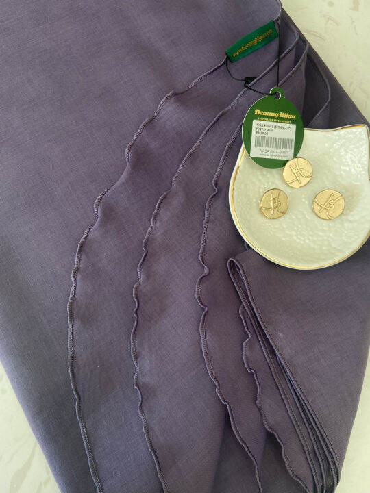 benang hijau instant shawl