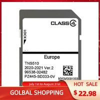 TNS510  Navigation SAT NAV Map Card 2021 Ver.2   EUROPE SOCKETS With Anti Fog Reaview Stickers