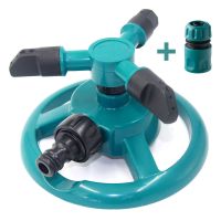 Garden Irrigation Sprinklers Rotating Sprayer 3 Arms Nozzles Tools Watering Lawn 【hot】