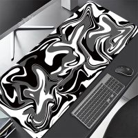 ◐ Abstract 90X40 Large Mouse Pad Texture Soft Gaming Mousepad Locking Edge XL XXL Game Rubber Mat Keyboard Desk Office Protector