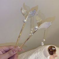 【CW】 New Fishtail Tassel Hairpin Fashion Hair Stick and Barrette  ACCESSORI FOR GIRL Ornament