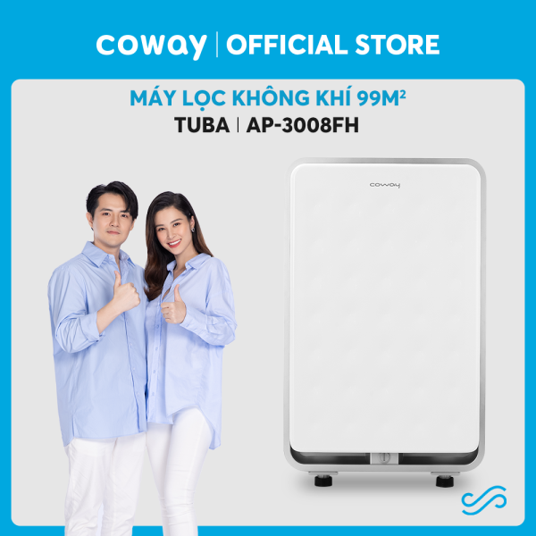 Máy lọc không khí Coway Tuba AP-3008FH – Diện tích 99m2  Loại bỏ bụi mịn PM 0.03