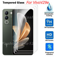 9D ปกป้องหน้าจอสำหรับ VivoV29e Vivo V29e 5G 2023มองเห็นได้ชัดเจนฟิล์ม HD แก้วป้องกันกันรอยขีดข่วนโปร่งใสทั้งหมด