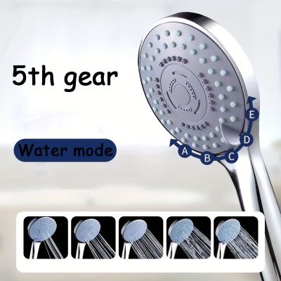 1 shower booster five-speed adjustable hand shower filter one-button water stop