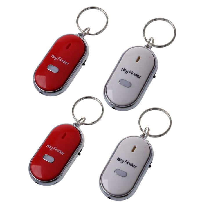 4pcs-whistle-lost-key-finder-flashing-beeping-locator-remote-keychain-led-ring