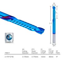 Xcan 1ชิ้นเราเตอร์บิทคัทเครื่องตัดมิลลิ่งผสมขลุ่ยคาร์ไบด์เดี่ยวเครื่องมือปลายดอกสว่าน1/8นิ้วก้าน4 6 8 10 12มม.