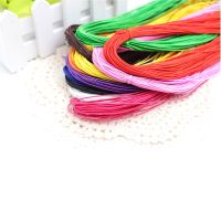 ♞❣ 20Meter 0.8mm Super Fine Colorful Round Elastic Ribbon For Rubber Band Waist Belt Stretch Rope Elastic Sew Garment DIY Accessory