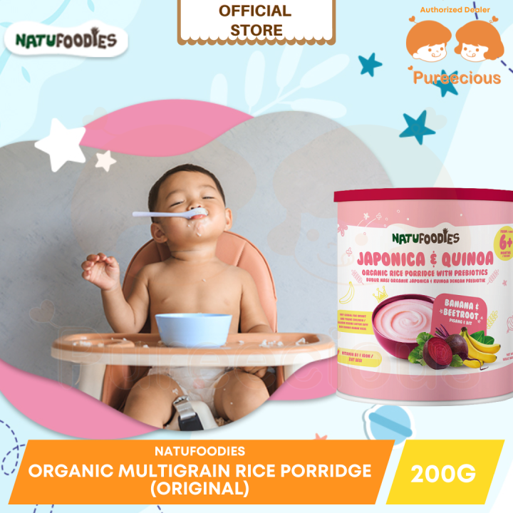 Natufoodies Organic Japonica & Quinoa Rice Porridge (6M+) [Banana