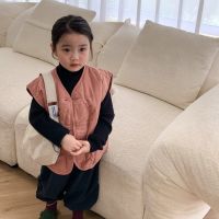 [COD] Korean childrens autumn and winter thickened vest 2022 loose quilted retro forest