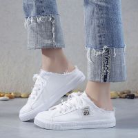 Korea Heels Sandal Flat Shoes Canvas Sneakers for Teenagers Fashion Slippers New Arrival