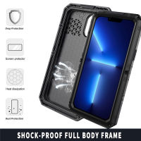 Luxury IP68 Waterproof Cover For Apple iPhone 13 Pro Max Case Metal Armor 360° Full Protection Shockproof Phone Case Coque Funda