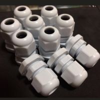 10pcs/lot High quality IP67 PG9 for 4-8mm Cable CE Waterproof Nylon Plastic Cable Gland Connector (White)