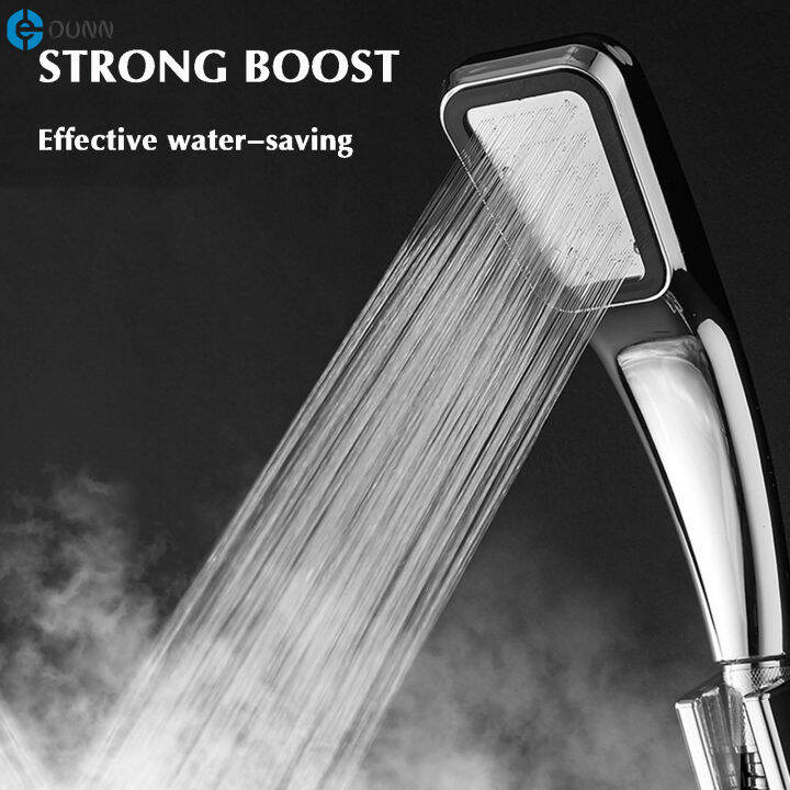 Bathroom Handheld Shower Head 300 Holes High Pressure Water Saving Rain